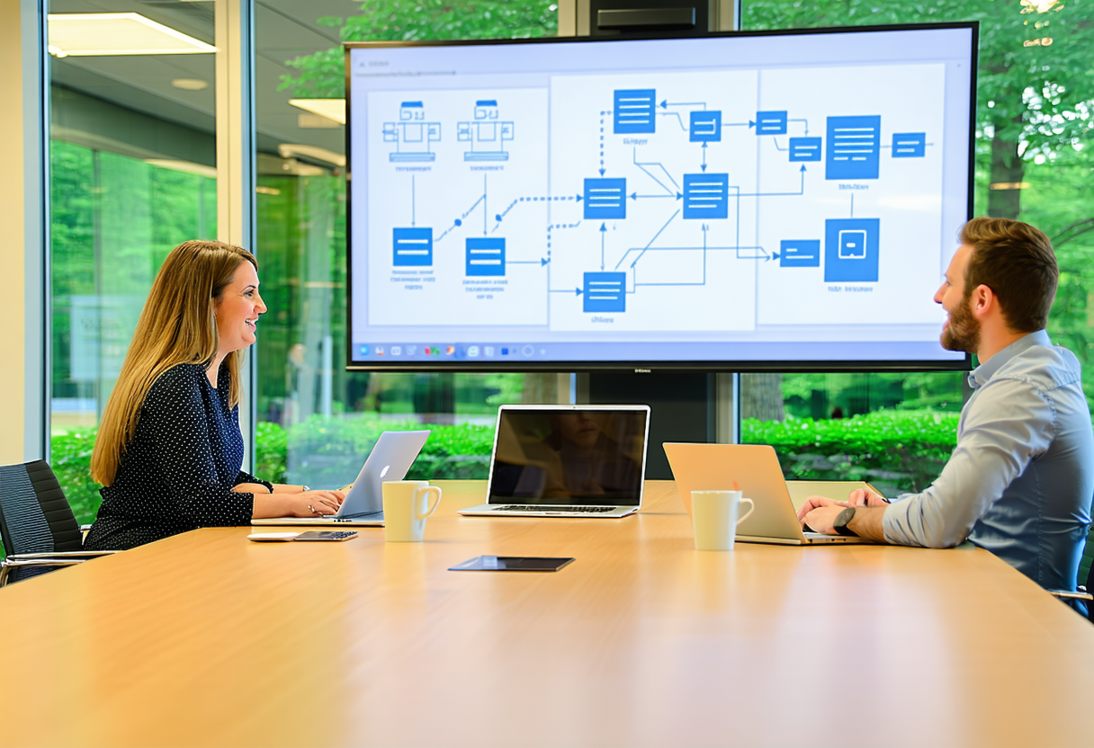 JPert founder working directly with a client on their IT strategy
